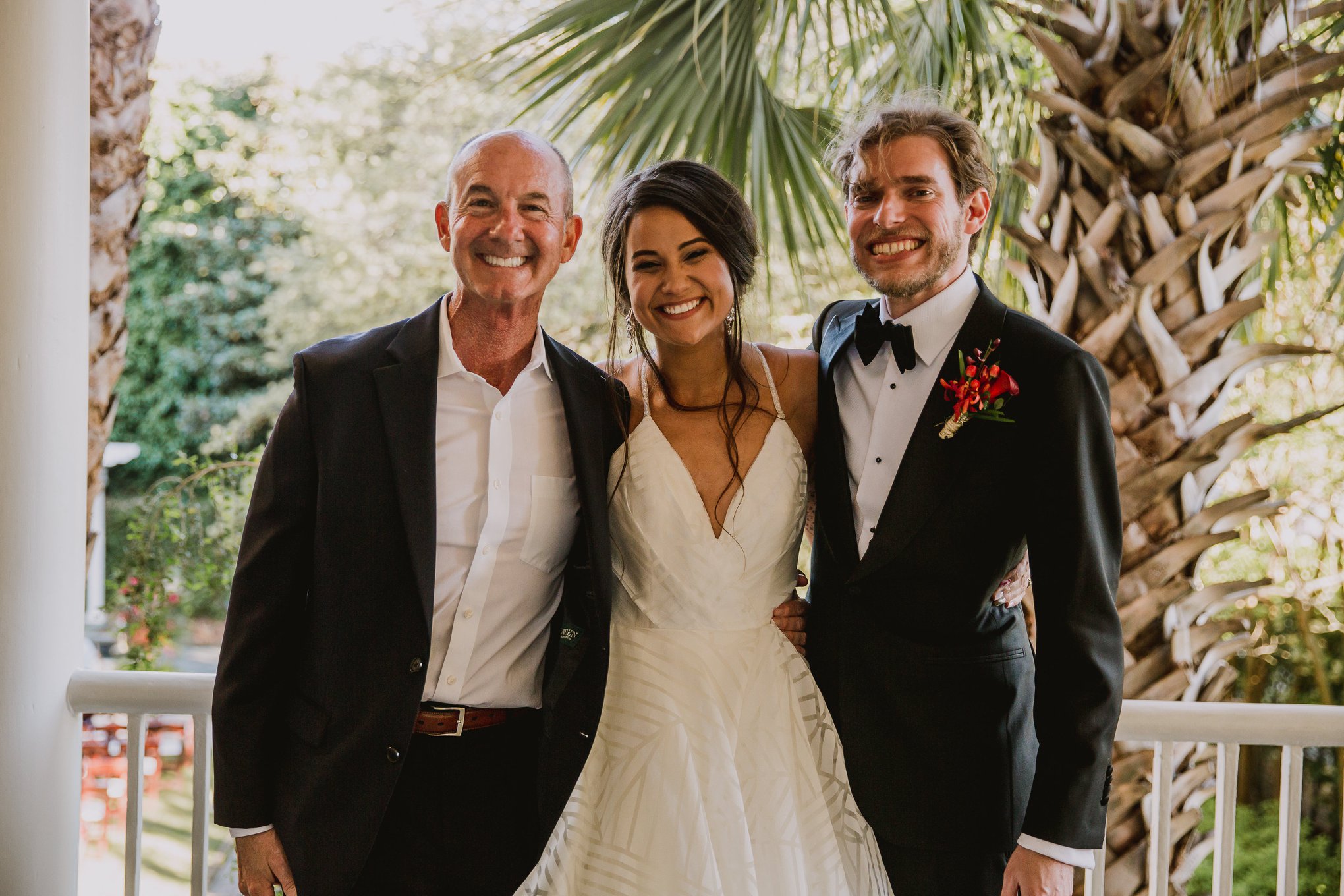 Charleston wedding planner Mike with couple