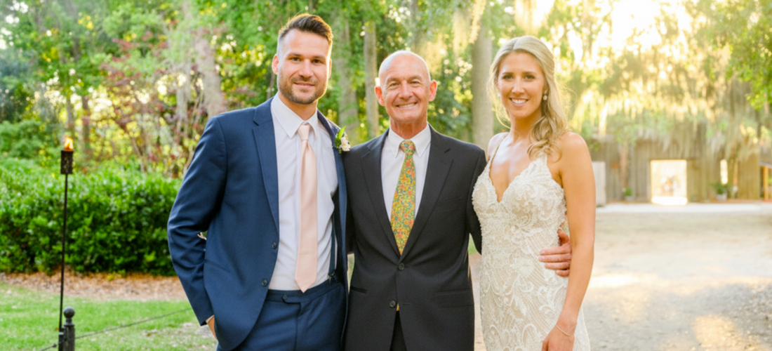 Charleston wedding planner with couple